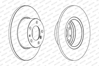 BREMSSCHEIBE FERODO DDF210 1