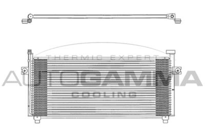 AUTOGAMMA 102721 Радіатор кондиціонера для NISSAN (Ниссан)