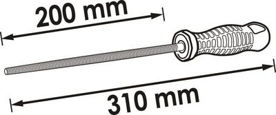 Vorel - Pilnik okrúhly 310mm