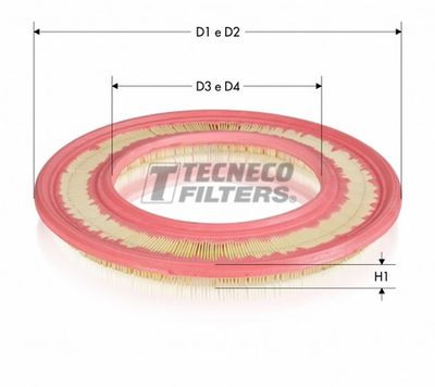 TECNECO FILTERS AR214PMR Воздушный фильтр  для BMW 6 (Бмв 6)