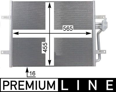 Condensor, airconditioning - AC25000P - MAHLE