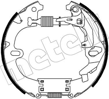 METELLI 51-0291 Ремкомплект барабанных колодок  для TOYOTA CALDINA (Тойота Калдина)