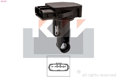 Przepływomierz masowy powietrza KW 491 527