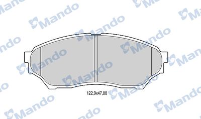Комплект тормозных колодок, дисковый тормоз MANDO MBF015703 для MITSUBISHI PAJERO