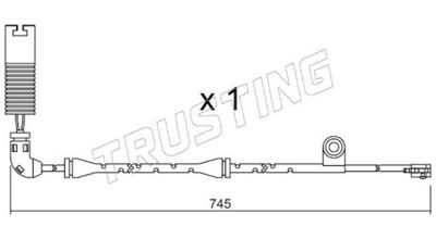 SENZOR DE AVERTIZARE UZURA PLACUTE DE FRANA