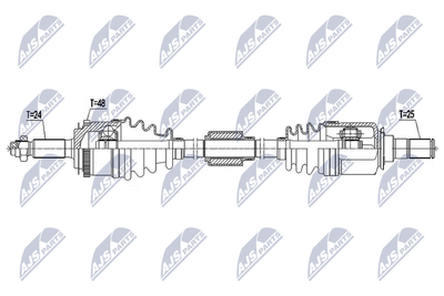 Приводной вал NTY NPW-HY-547 для HYUNDAI i10