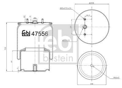 FEBI BILSTEIN Federbalg, Luftfederung