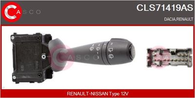 Переключатель стеклоочистителя CASCO CLS71419AS для RENAULT LOGAN/STEPWAY