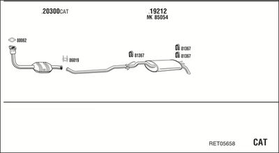 Układ wydechowy WALKER RET05658