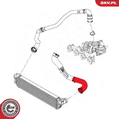 ESEN SKV - Hadica plniaceho vzduchu (hadica turba) OPEL, RENAULT , 54SKV011