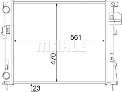 Радиатор, охлаждение двигателя WILMINK GROUP WG2182691 для RENAULT TRAFIC