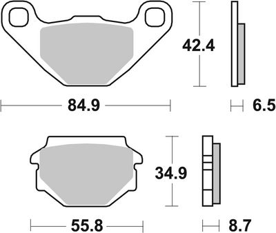BREMBO Brake Pad Set, disc brake 07GR0416