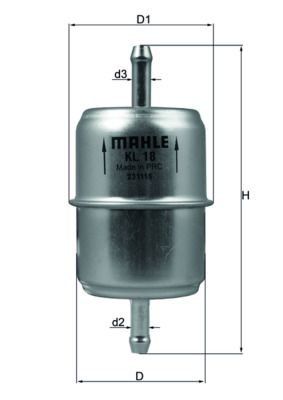 Filtr paliwa KNECHT KL 18 OF