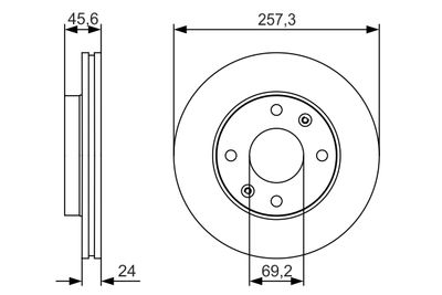 Brake Disc 0 986 479 S03