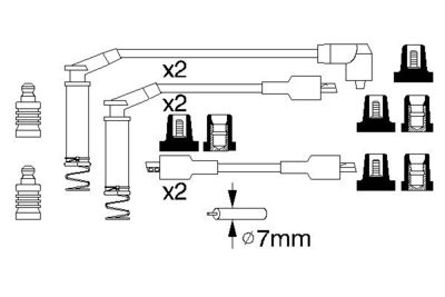 Ignition Cable Kit 0 986 357 125