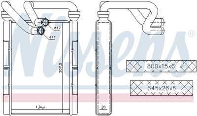 SCHIMBATOR CALDURA INCALZIRE HABITACLU NISSENS 707094 5