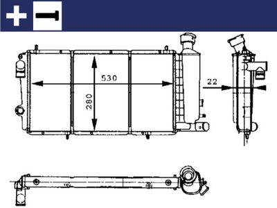 Chłodnica, układ chłodzenia silnika MAHLE CR 429 000S