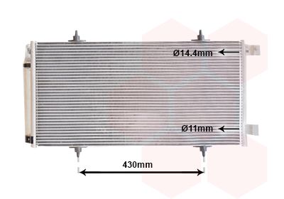 VAN WEZEL 09005226 Радиатор кондиционера  для CITROËN C8 (Ситроен К8)