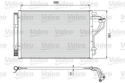 VALEO 814394 Радиатор кондиционера  для HYUNDAI i30 (Хендай И30)