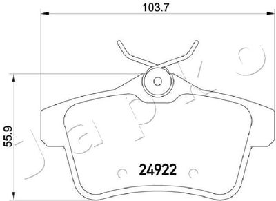 Brake Pad Set, disc brake 510604