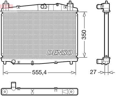 DENSO DRM44046 Радиатор охлаждения двигателя  для MAZDA 2 (Мазда 2)