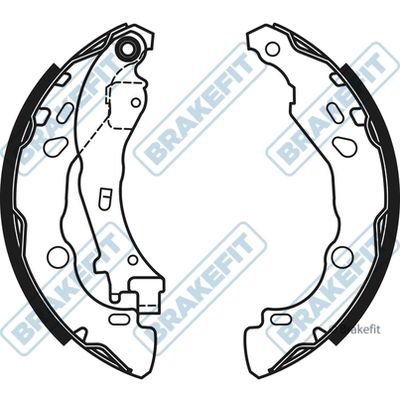 APEC Brake Shoe Set BSH1055