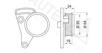 ROLA INTINZATOR CUREA TRANSMISIE AUTEX 641037 1