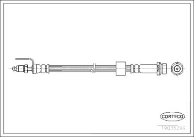 CORTECO 19035299 Тормозной шланг  для FORD TRANSIT (Форд Трансит)