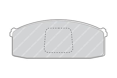Комплект тормозных колодок, дисковый тормоз FERODO FDB294 для NISSAN STANZA