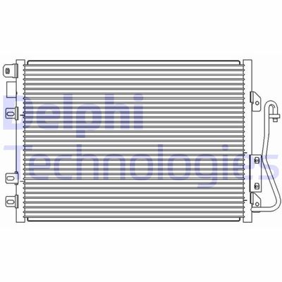 DELPHI TSP0225620 Радиатор кондиционера  для RENAULT KANGOO (Рено Kангоо)
