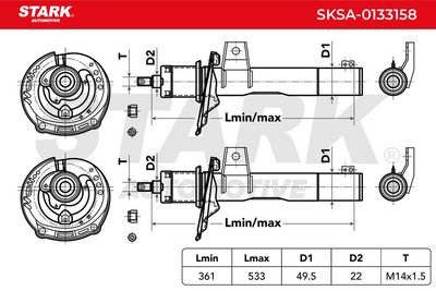 амортисьор STARK SKSA-0133158