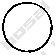KLOKKERHOLM 256-313 Прокладка глушителя  для DAEWOO NUBIRA (Деу Нубира)