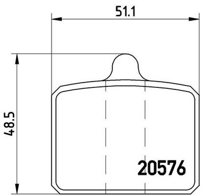 Комплект тормозных колодок, дисковый тормоз BREMBO P 85 001 для SKODA 105,120