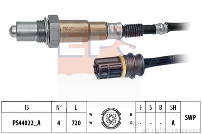 EPS 1.998.288 Лямбда-зонд  для MERCEDES-BENZ E-CLASS T-Model (S211) E 200 Kompressor (211.241)
