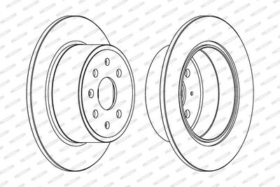 BREMSSCHEIBE FERODO DDF329 1