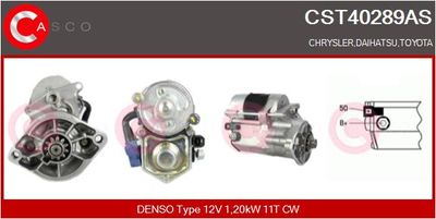 Стартер CASCO CST40289AS для DAIHATSU CHARMANT