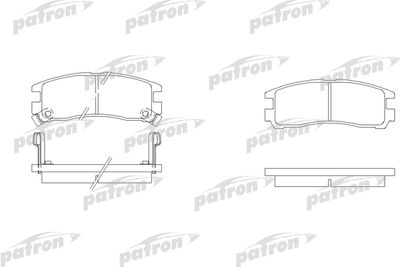 Комплект тормозных колодок, дисковый тормоз PATRON PBP803 для CHRYSLER SEBRING