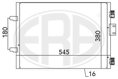 Конденсатор, кондиционер ERA 667113 для RENAULT CLIO