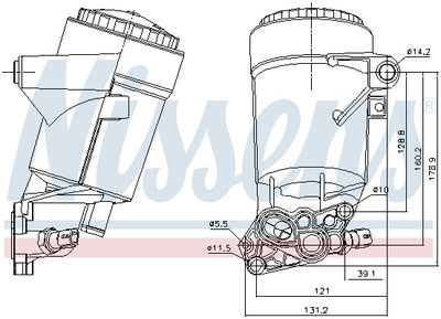 Oil Cooler, engine oil 91338