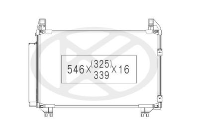 Конденсатор, кондиционер NPS T526A16 для DAIHATSU CHARADE