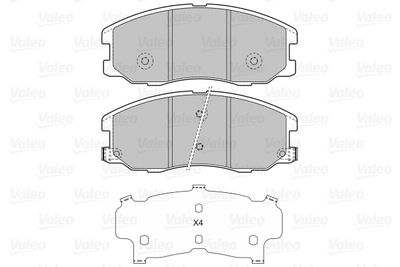 Brake Pad Set, disc brake 598942