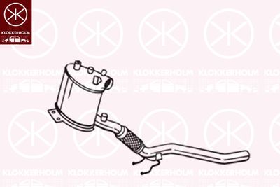 FILTRU FUNINGINE/PARTICULE SIST.DE ESAPAMENT KLOKKERHOLM 095331