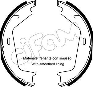 Brake Shoe Set, parking brake 153-530