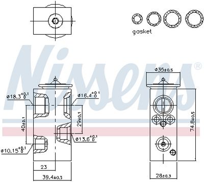 SUPAPA EXPANSIUNE CLIMA NISSENS 999574 5