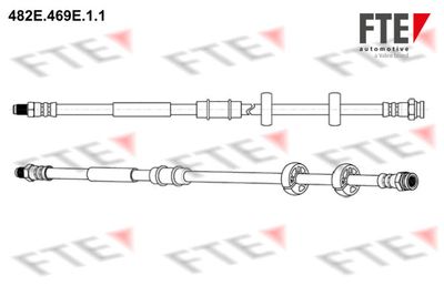 Тормозной шланг FTE 9240689 для FIAT STRADA