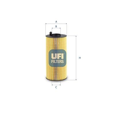 UFI Hydraulische filter, automatische transmissie (25.240.00)