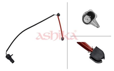 предупредителен контактен сензор, износване на накладките ASHIKA BPW-185