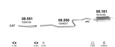 SISTEM DE ESAPAMENT POLMO POLMO00453
