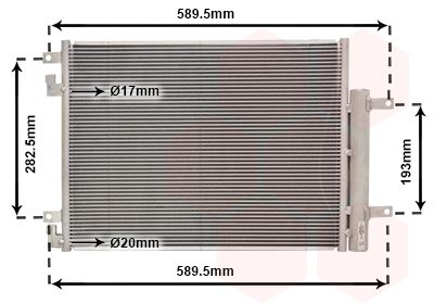 VAN WEZEL Condensor, airconditioning (37015707)
