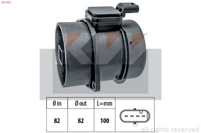Przepływomierz masowy powietrza KW 491 455